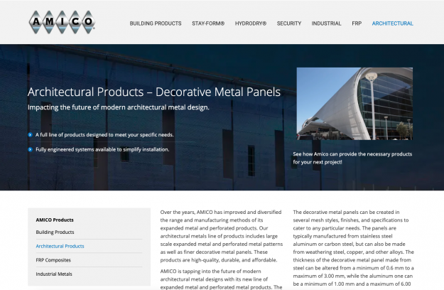 Website Redesign: Amico Global