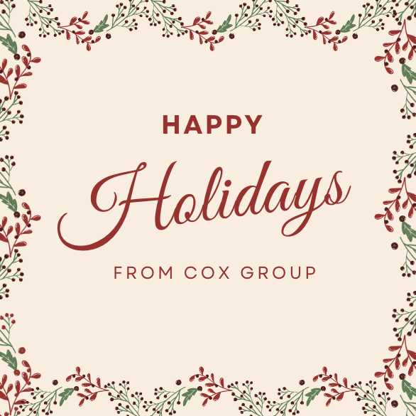Festive Cheers and Gratitude: Happy Holidays from Your Cox Group Family!