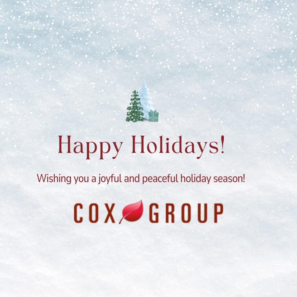Cox Group Wishes You A Happy Holiday Season